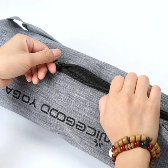 Nicegood YOGA Mat Carry Holder Case Gray Nice Good Shoulder Strap New 27" Long - Picture 2 of 7